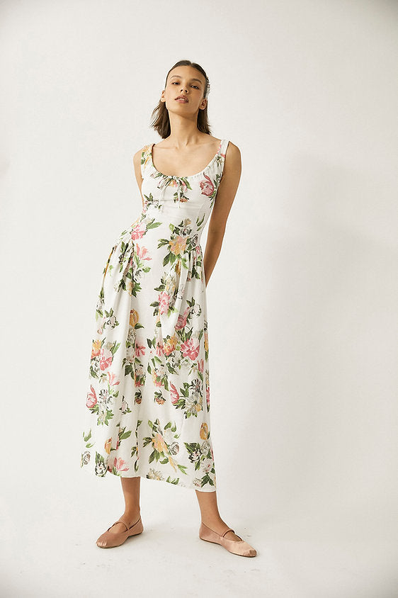 sora linen dress Reformation Sora Linen Check Mini Dress by Reformation