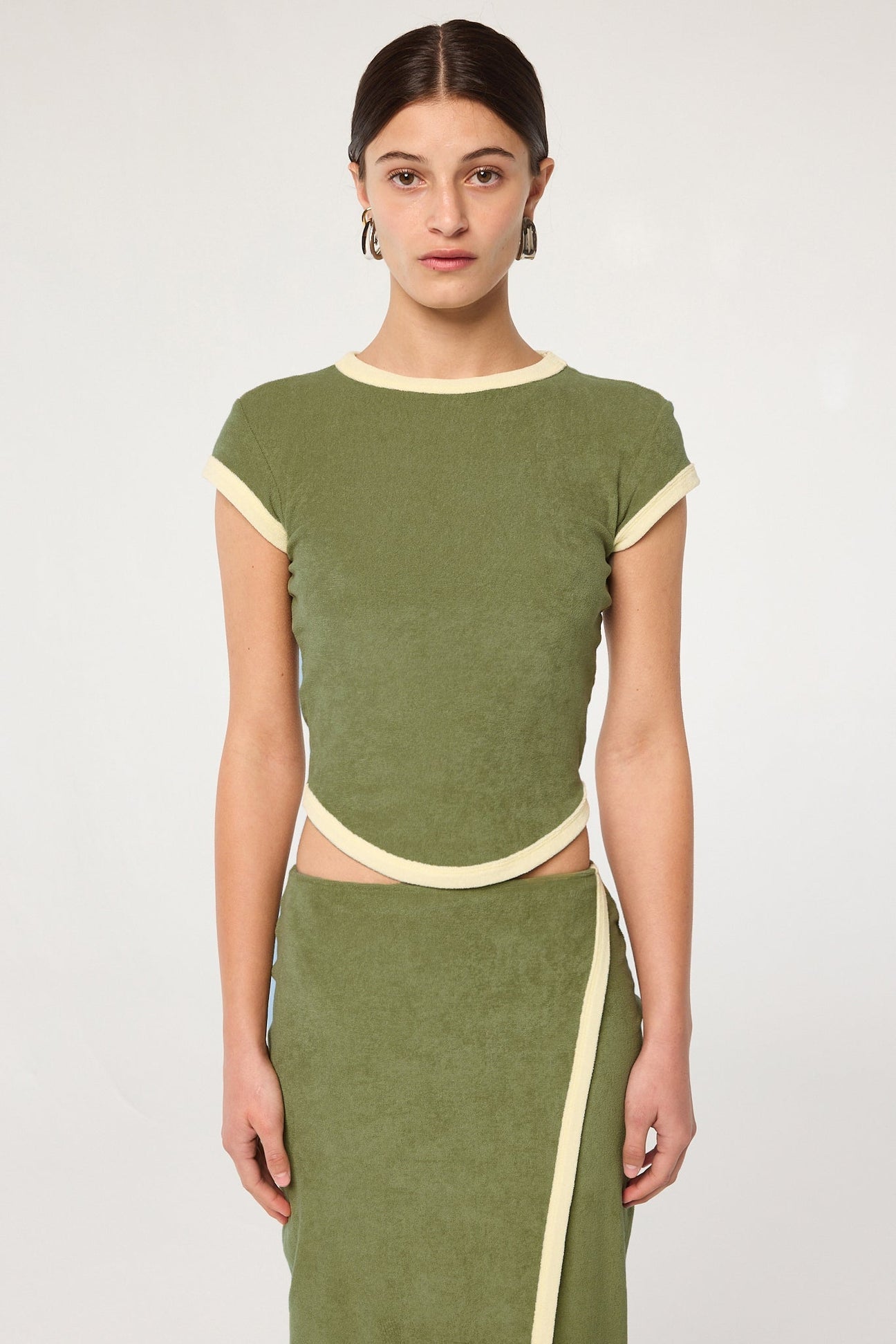 Lavi T-Shirt in Khaki Terry