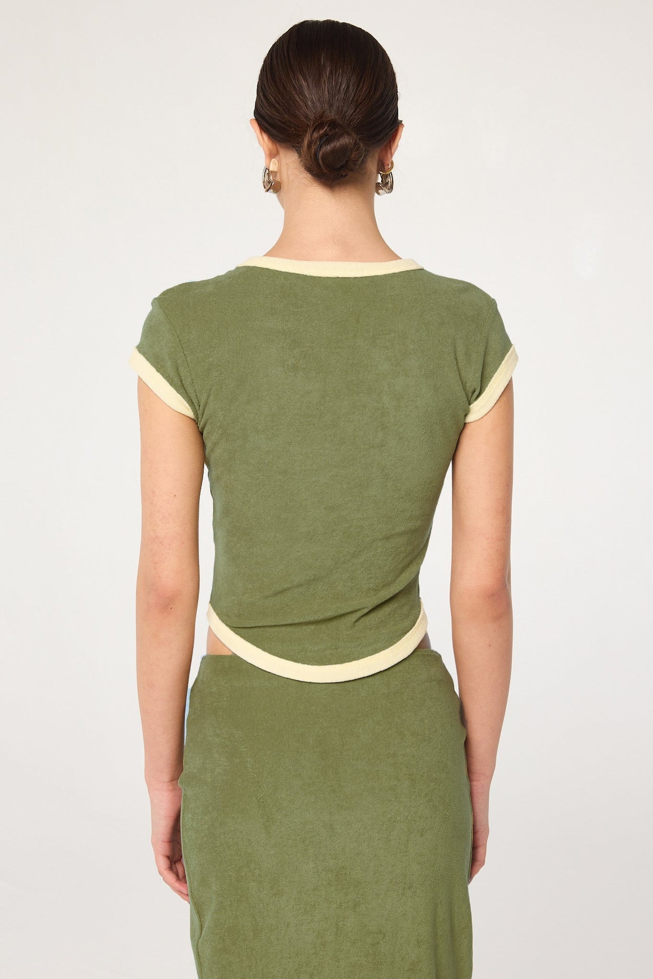 Lavi T-Shirt in Khaki Terry