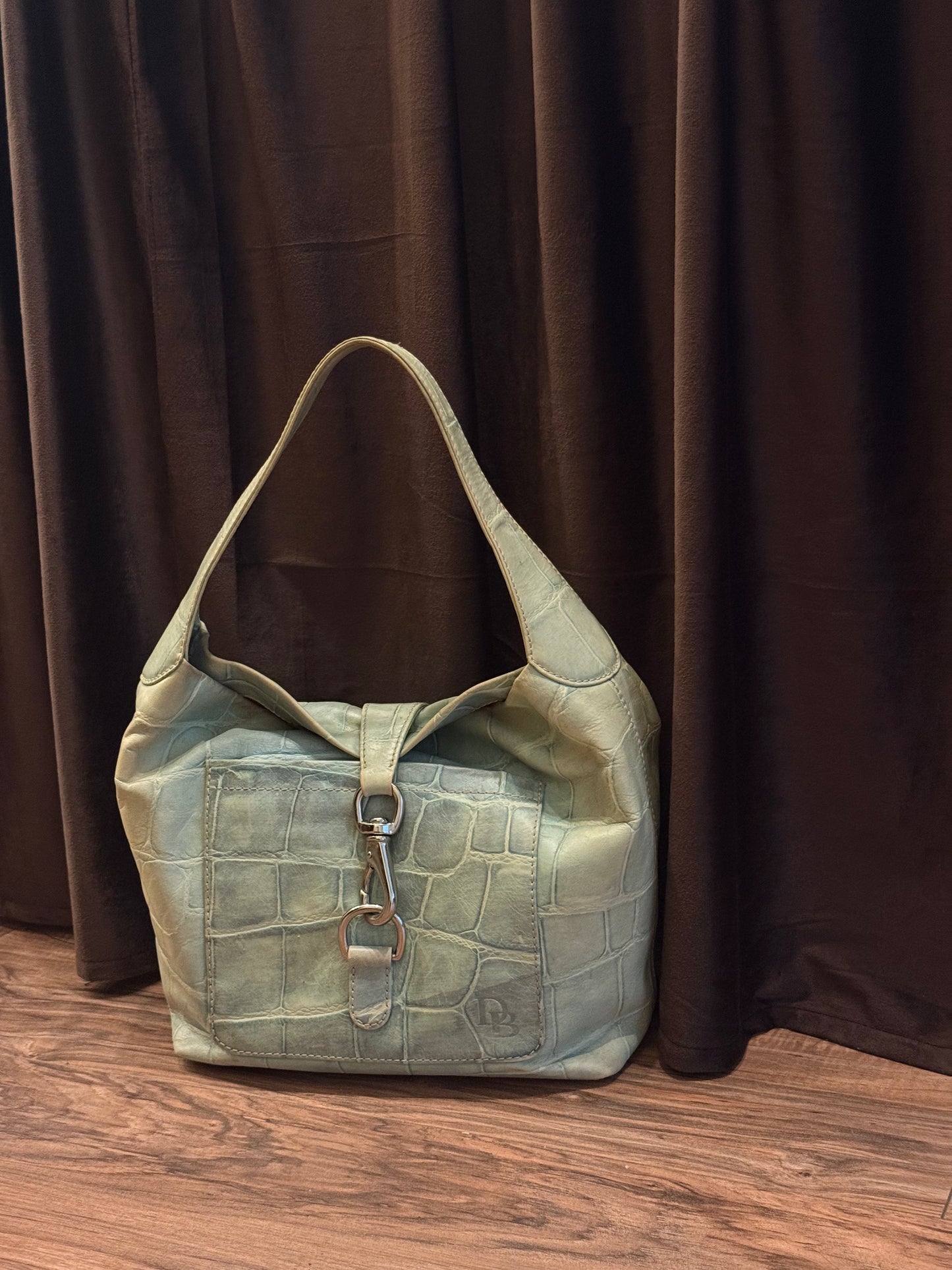 2000’s Dooney Bourke Aqua Croc Purse