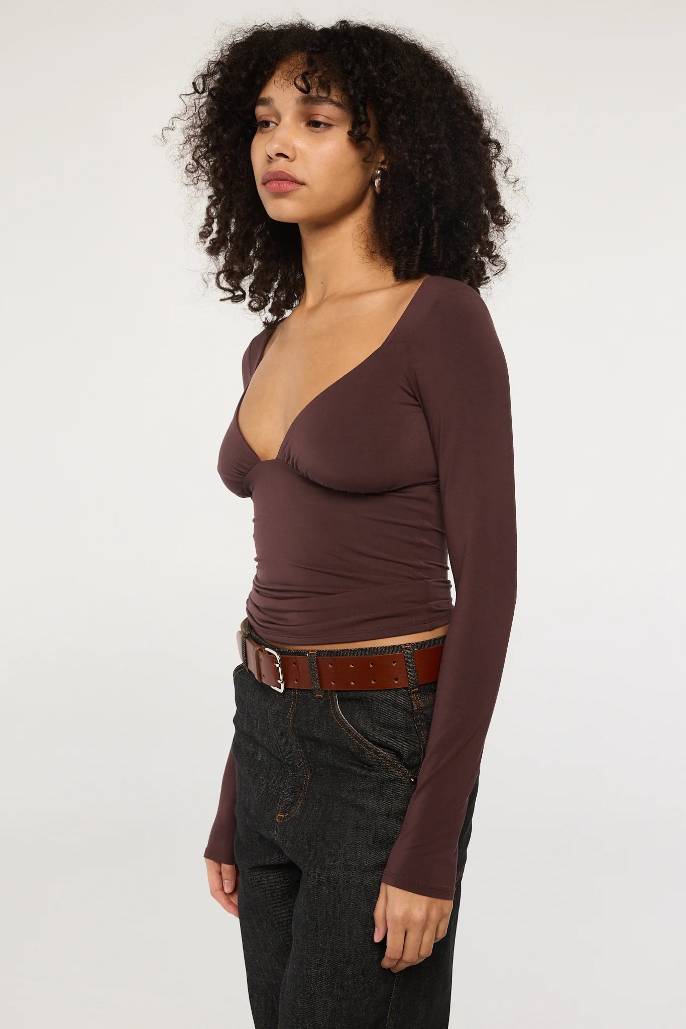 Oisin Top in Chocolate