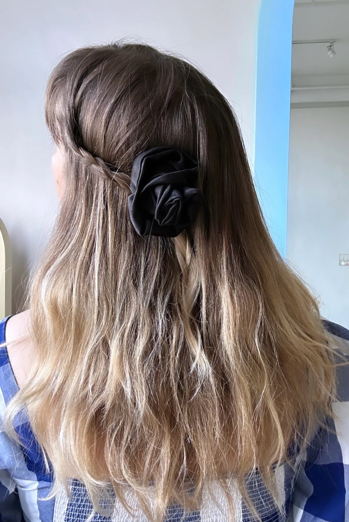 Satin Rose Clip