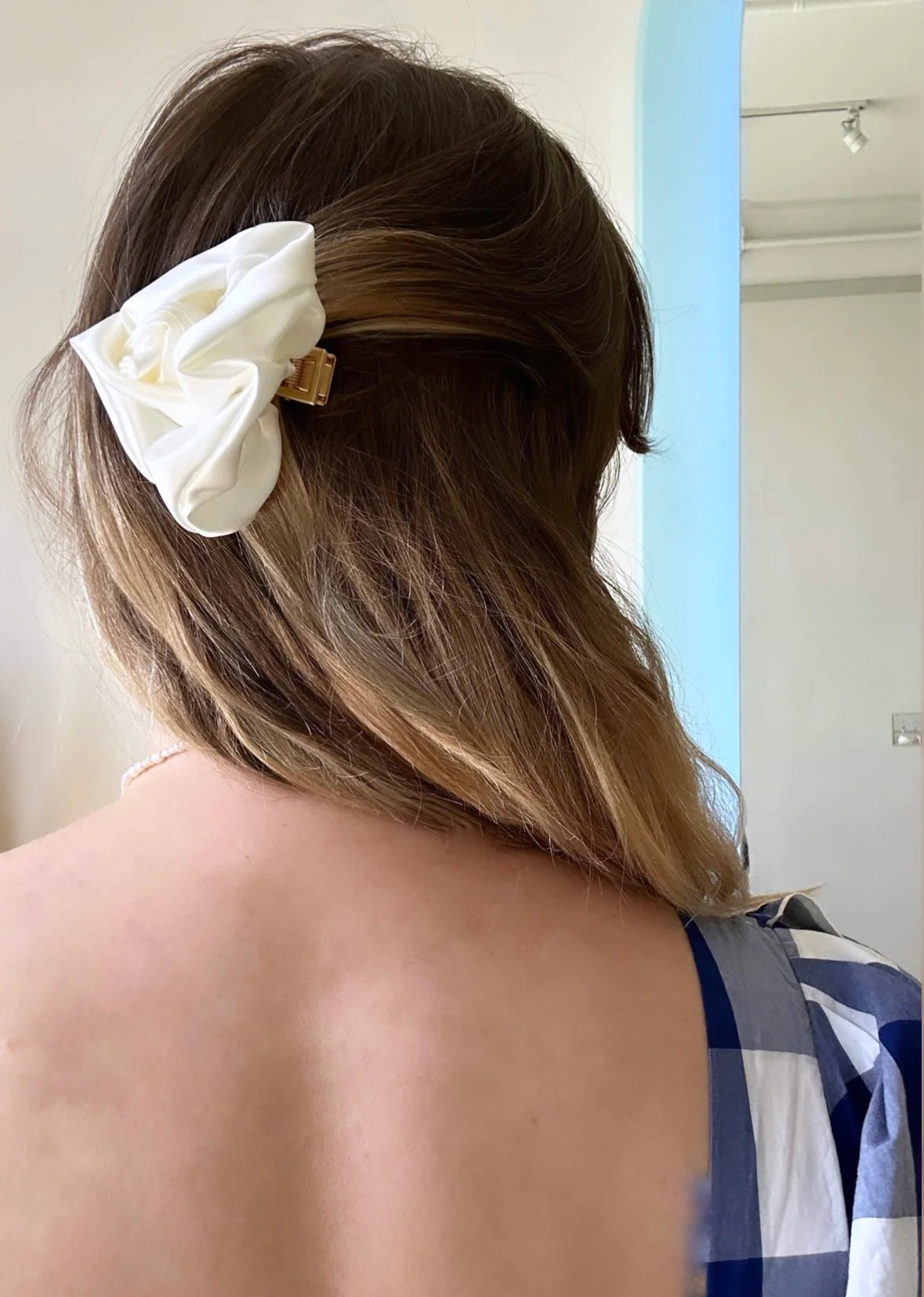 Satin Rose Clip