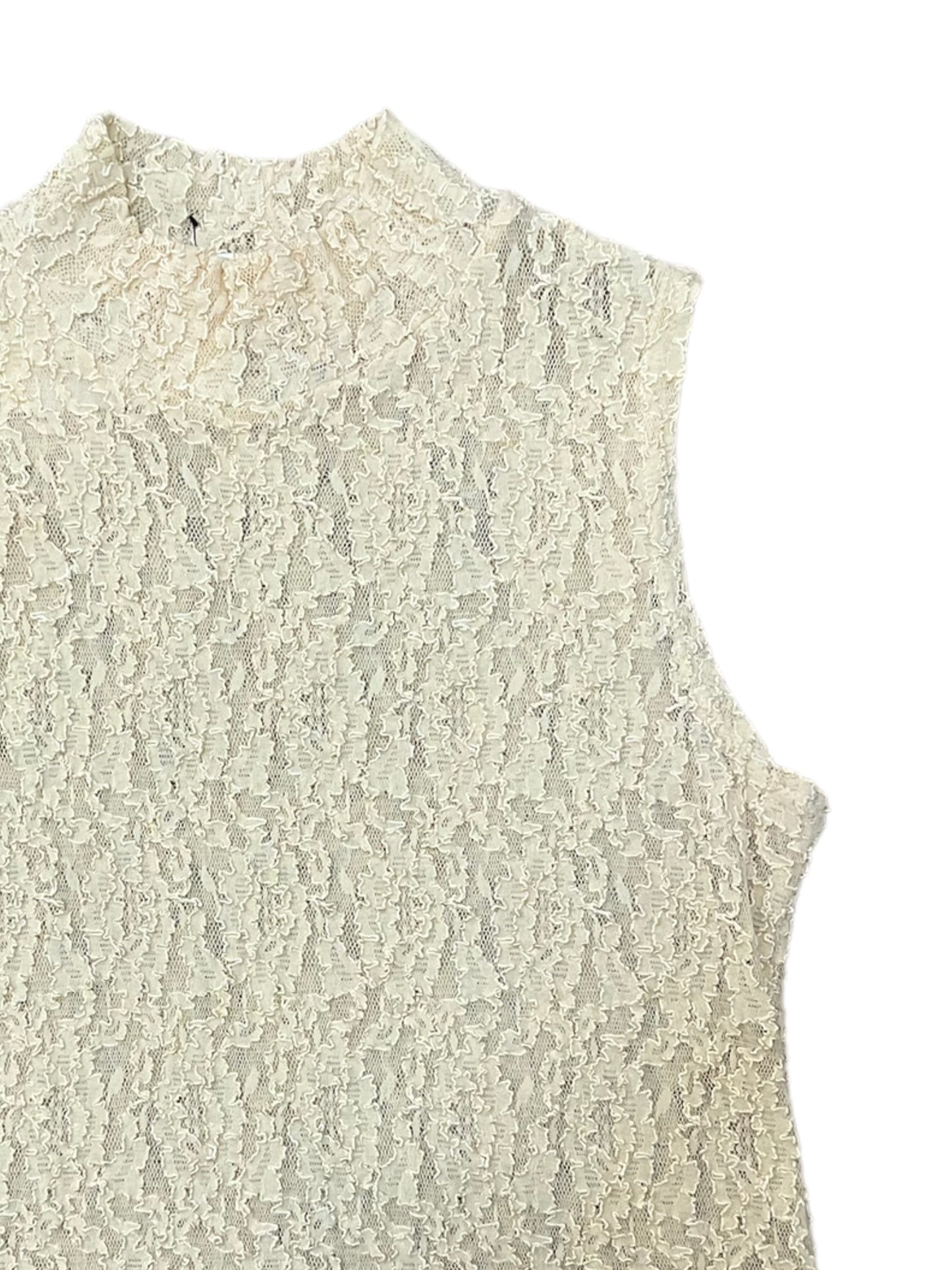 90's Lace Mock Neck