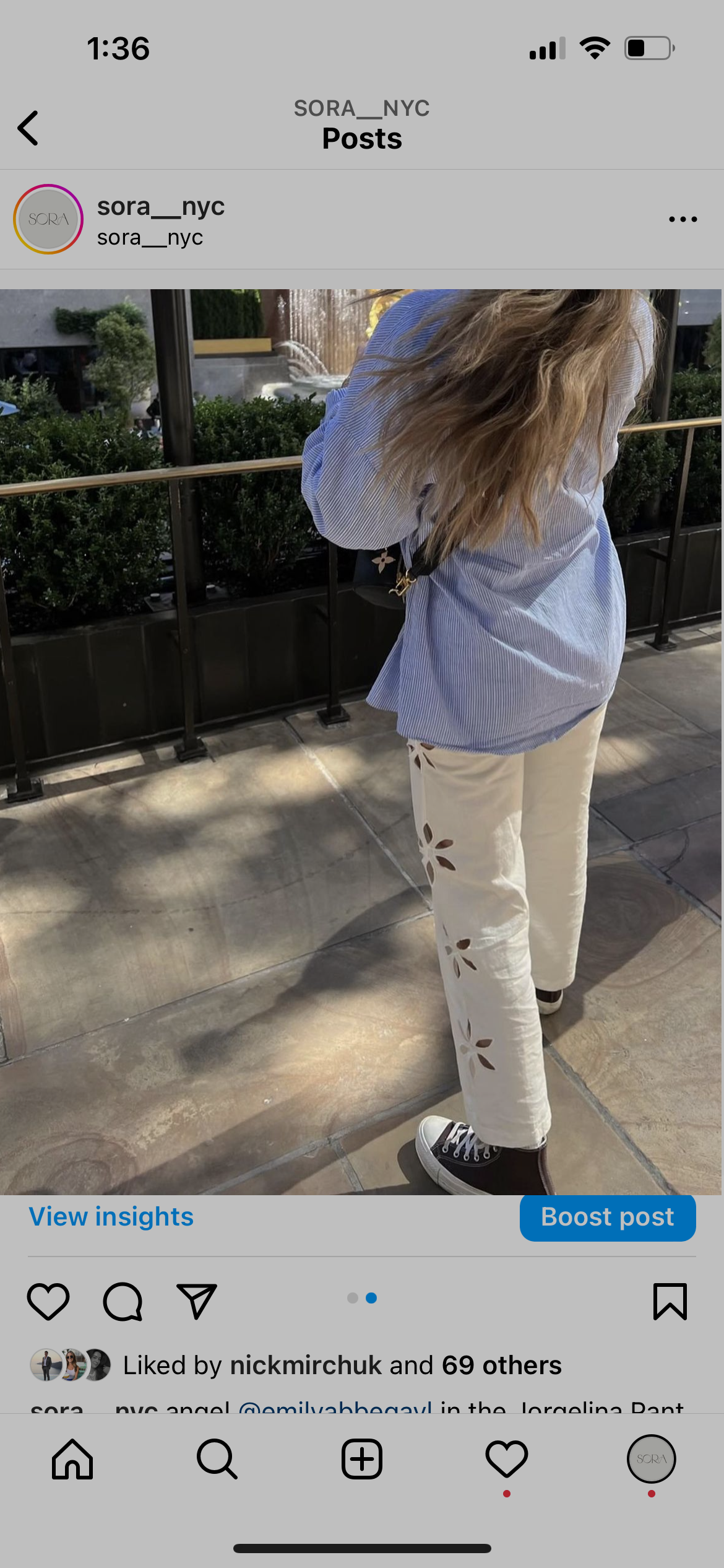 Ivory Jorgelina Pant