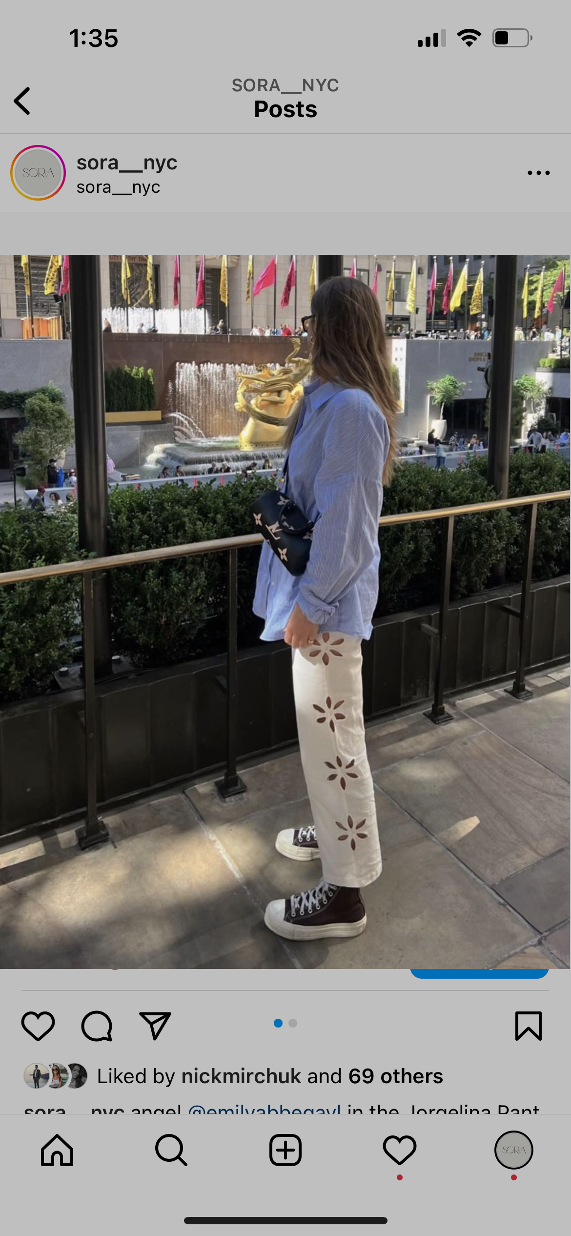 Ivory Jorgelina Pant
