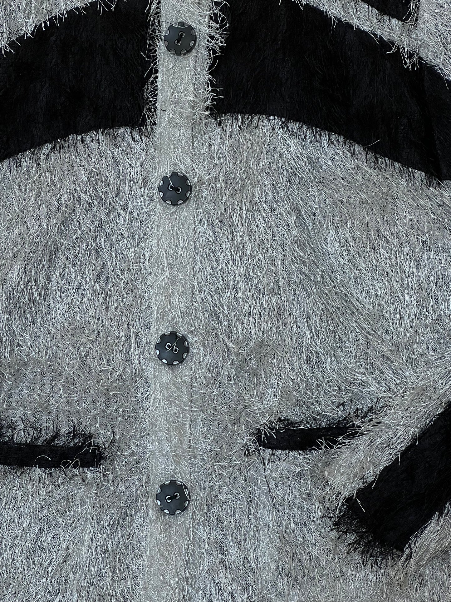 Furry Metallic Cardigan