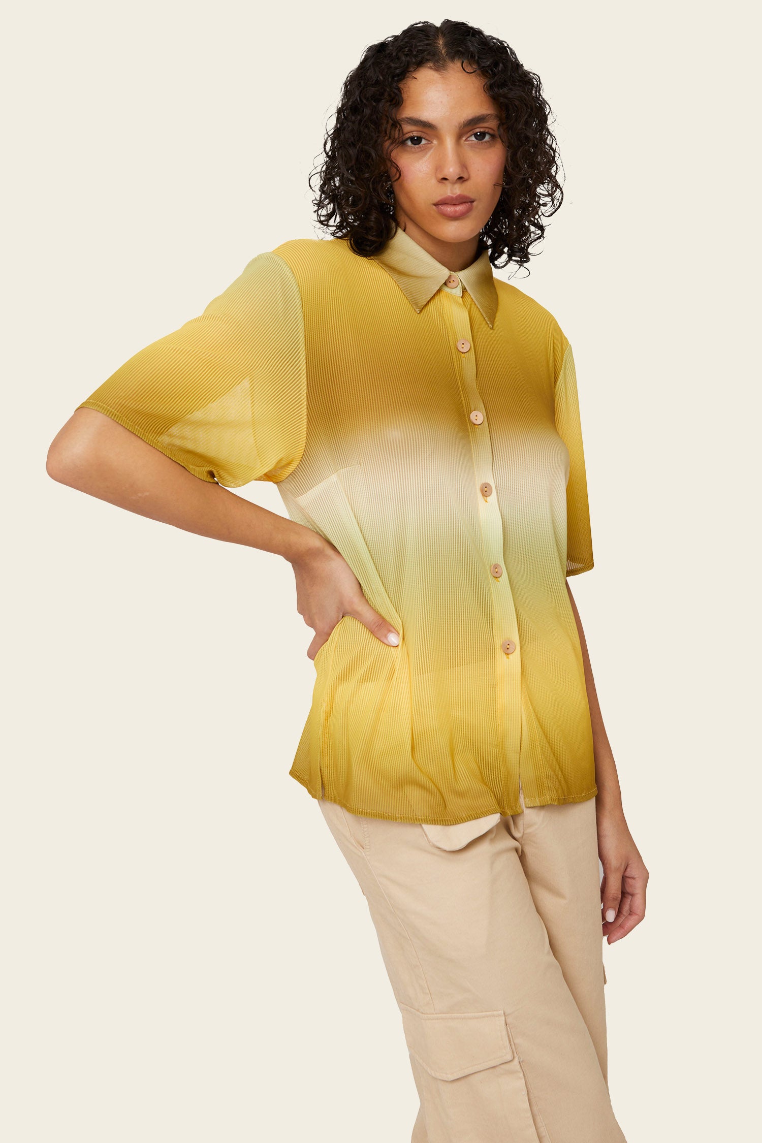 Hunter Mesh Button Down