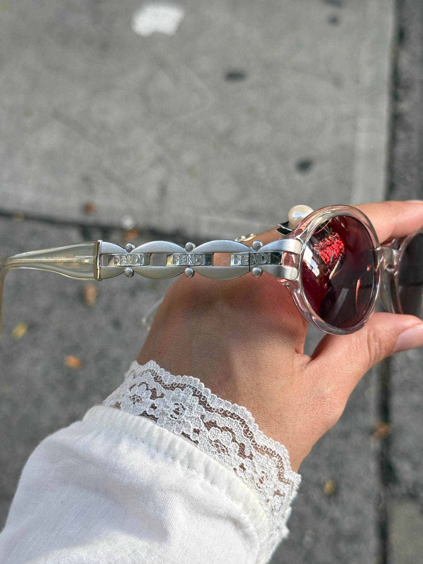 Vintage Fendi Pink Oval Sunglasses