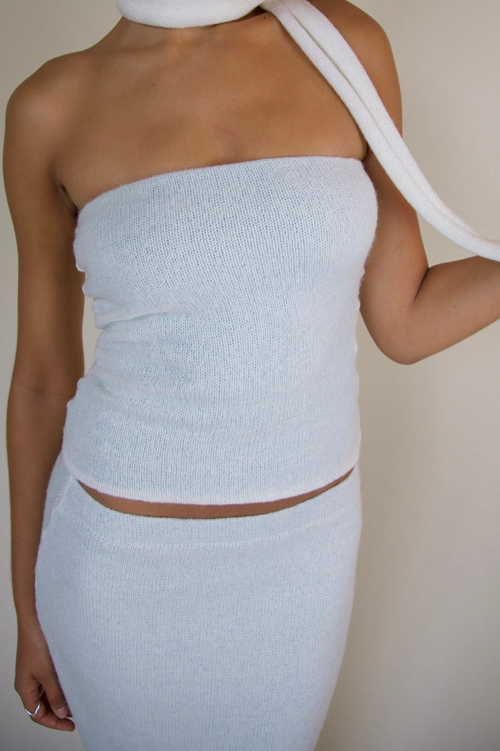 Strapless Mohair Top