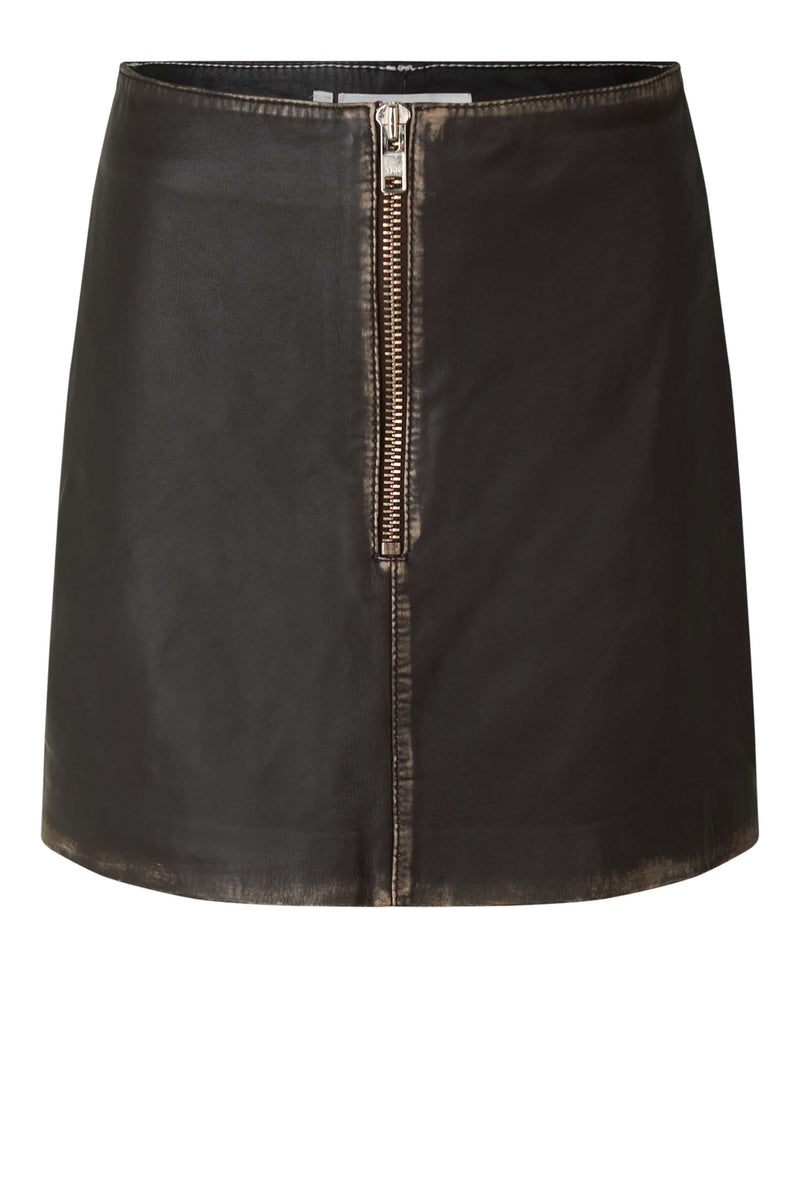 Vintage Leather Skirt