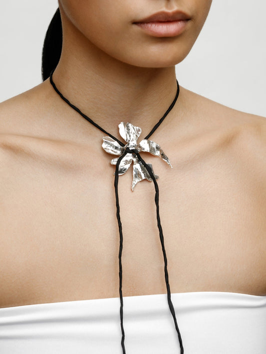Flower Cord Necklace