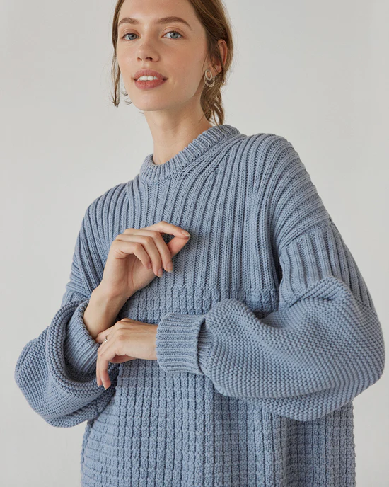 Delcia Sweater  Dust Blue