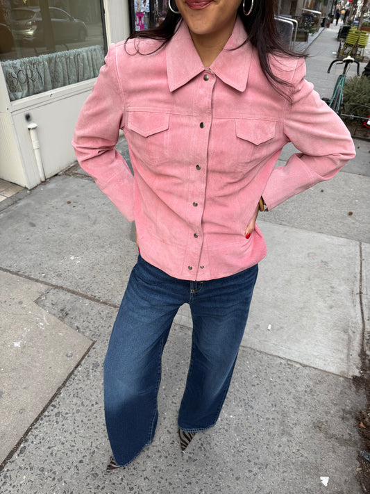 Valerie Steven’s Pink Suede Jacket