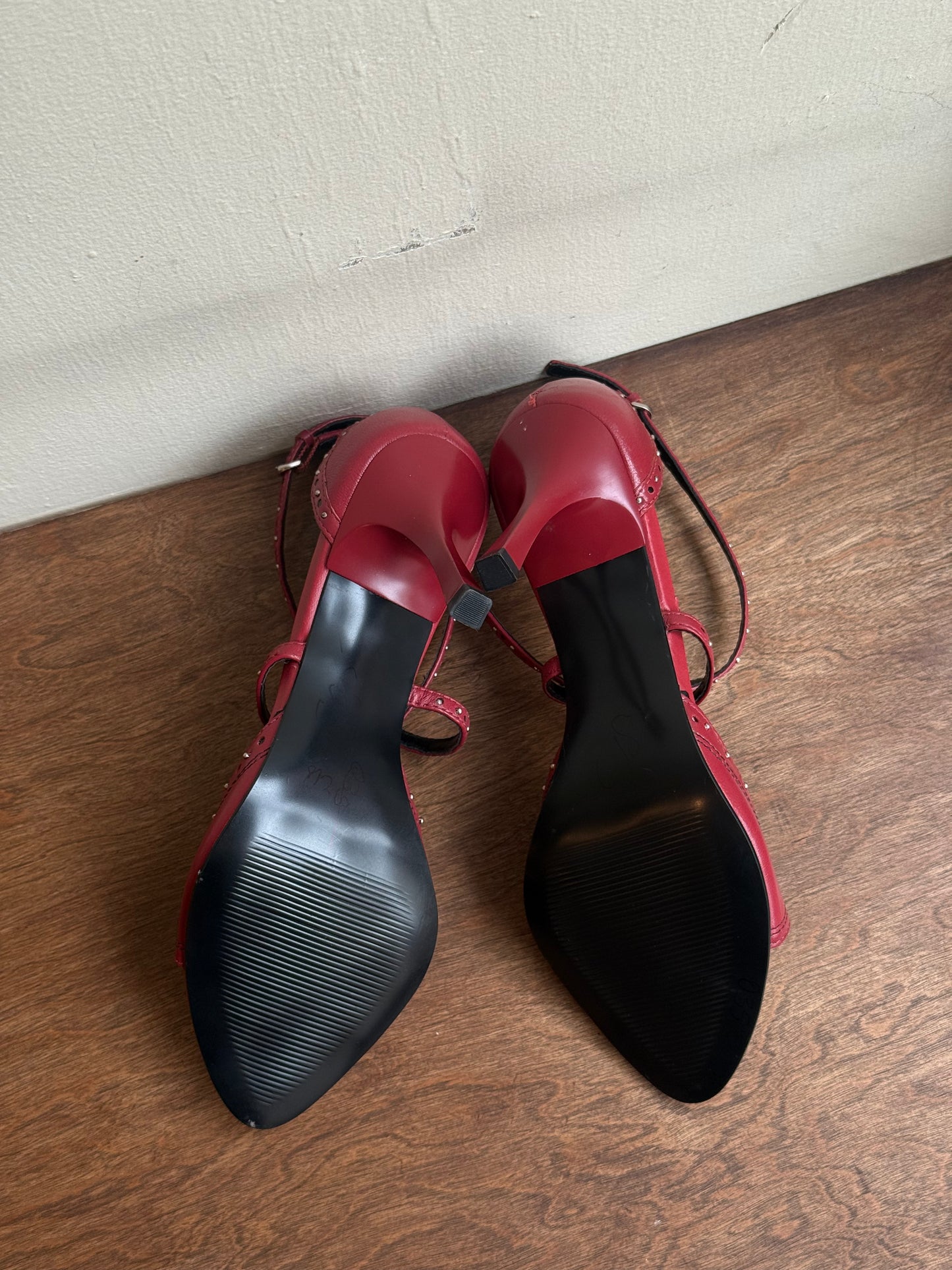 Vintage Carlos Burgundy Bow Heels