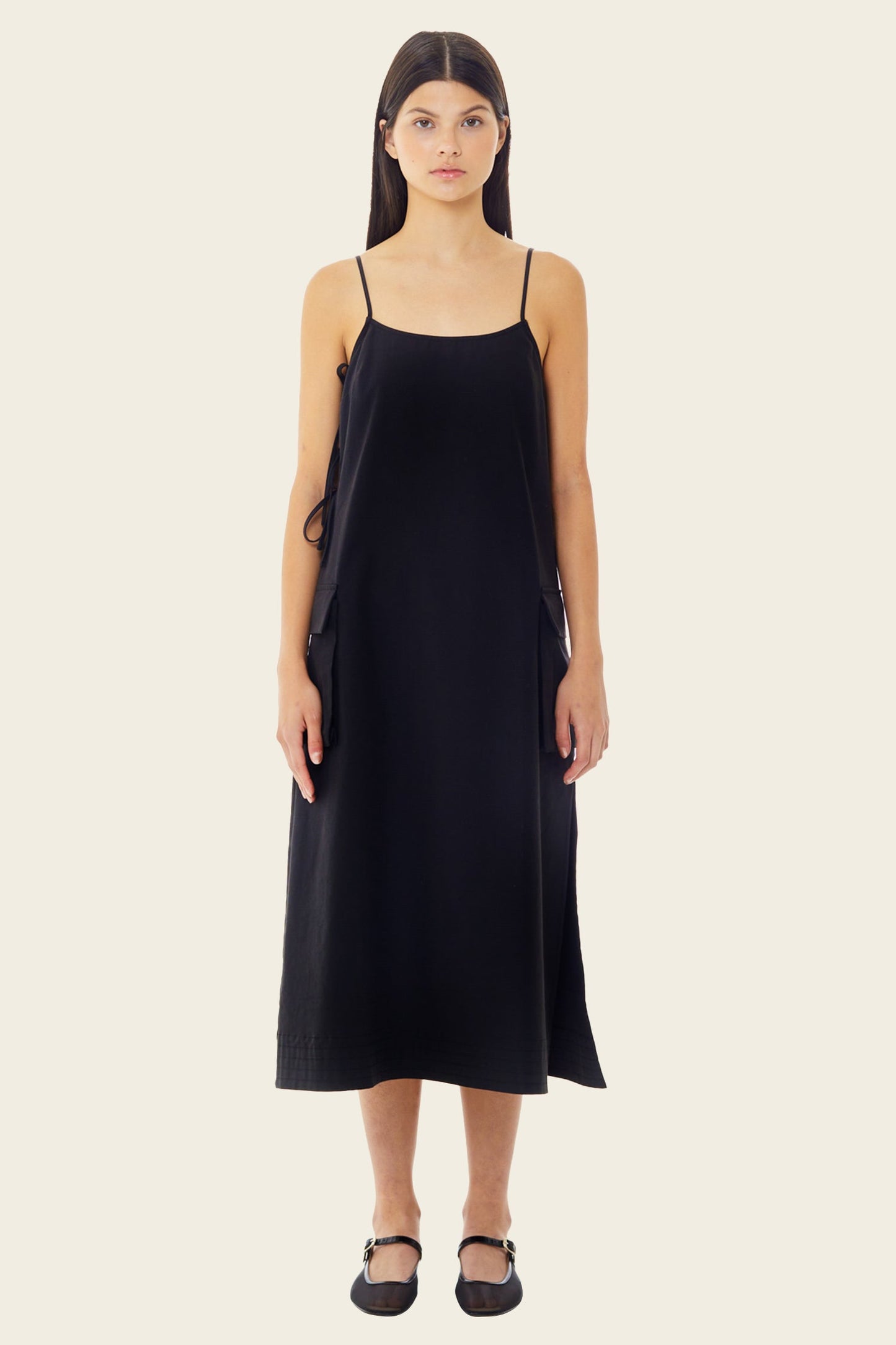 Cargo Tie Midi Dress