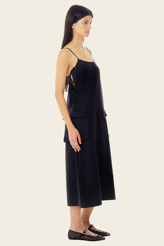 Cargo Tie Midi Dress
