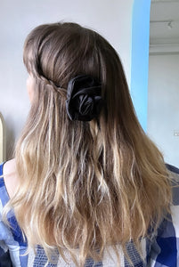 Satin Rose Clip