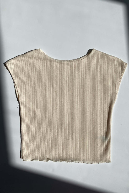 Ribbed Mesh Baby Tee