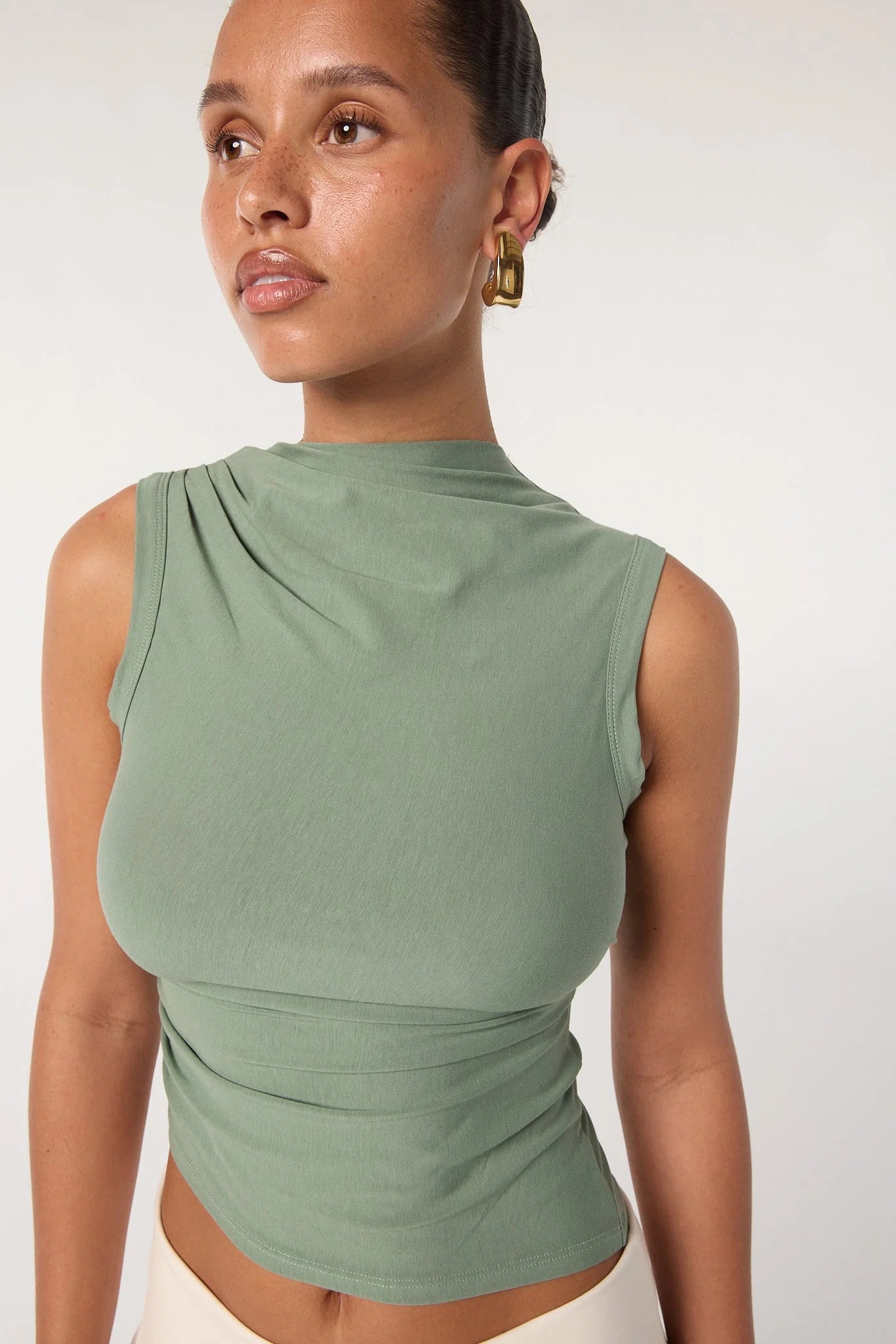 Salma Top - Dessert Green