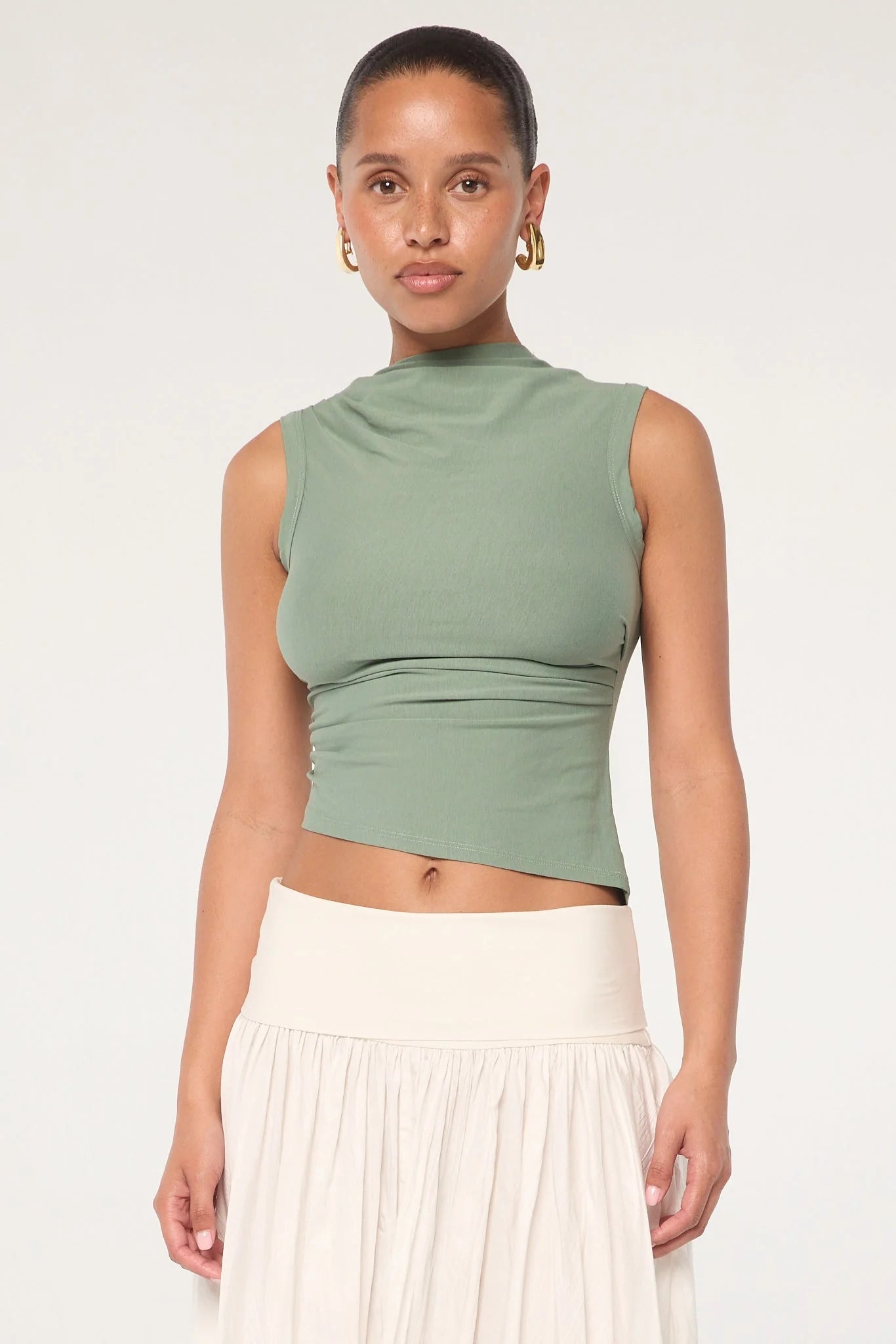 Salma Top - Dessert Green