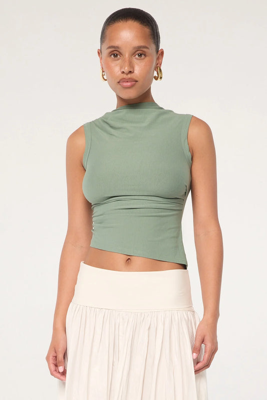 Salma Top - Dessert Green