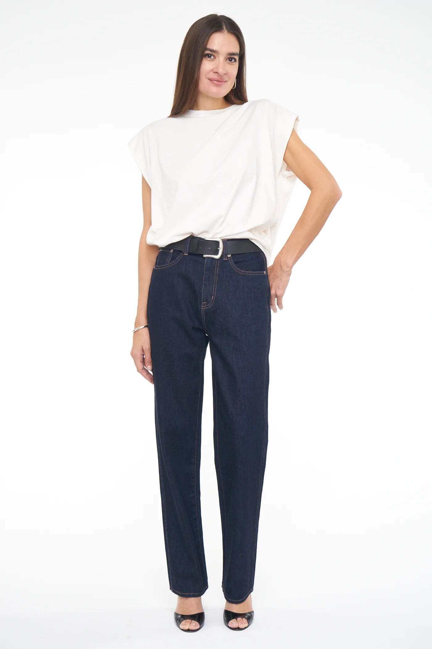 Cassie High Rise Dark Denim