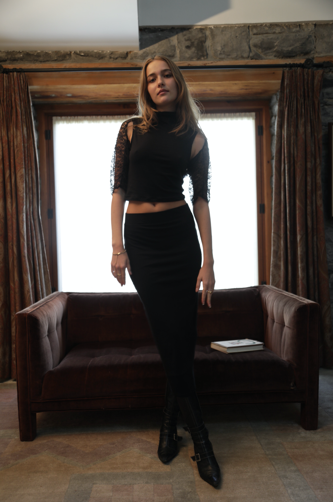 Clara Long Skirt + Recycled Merino