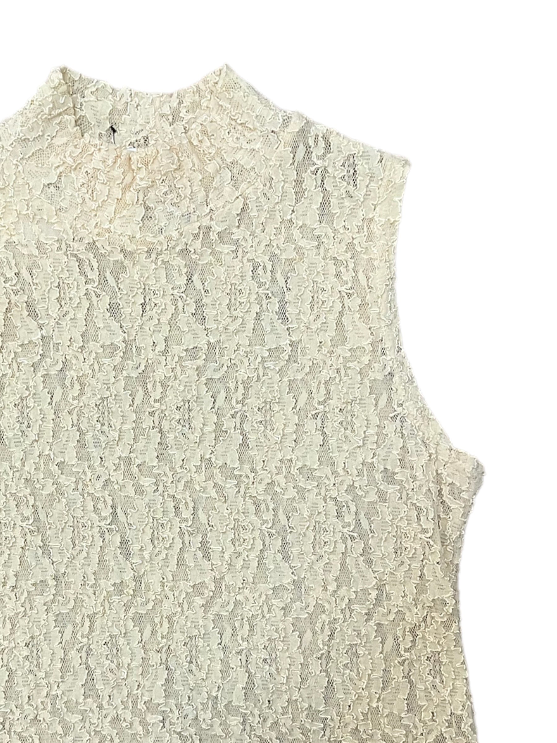 90's Lace Mock Neck