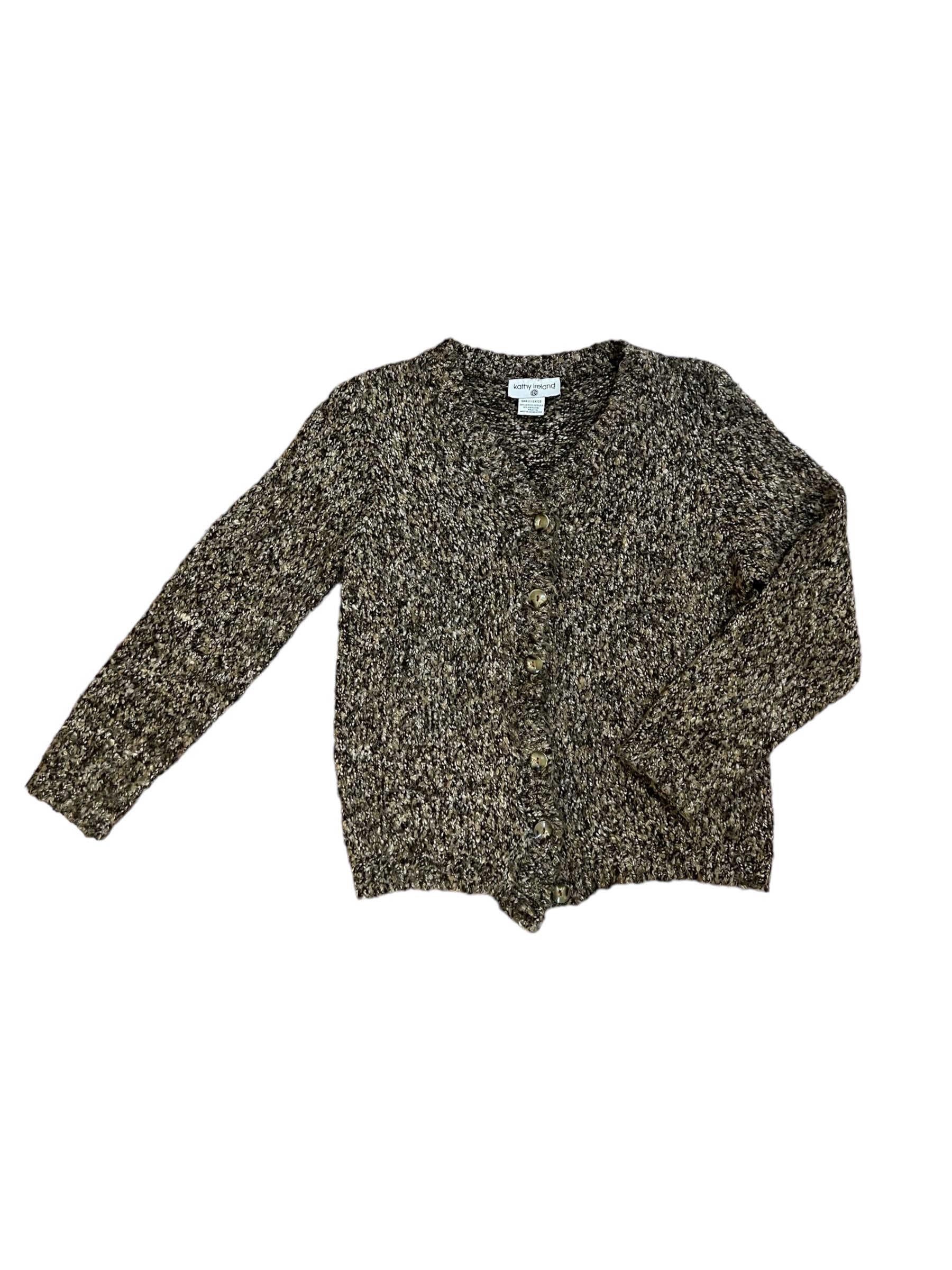 Brown Speckle Cardigan