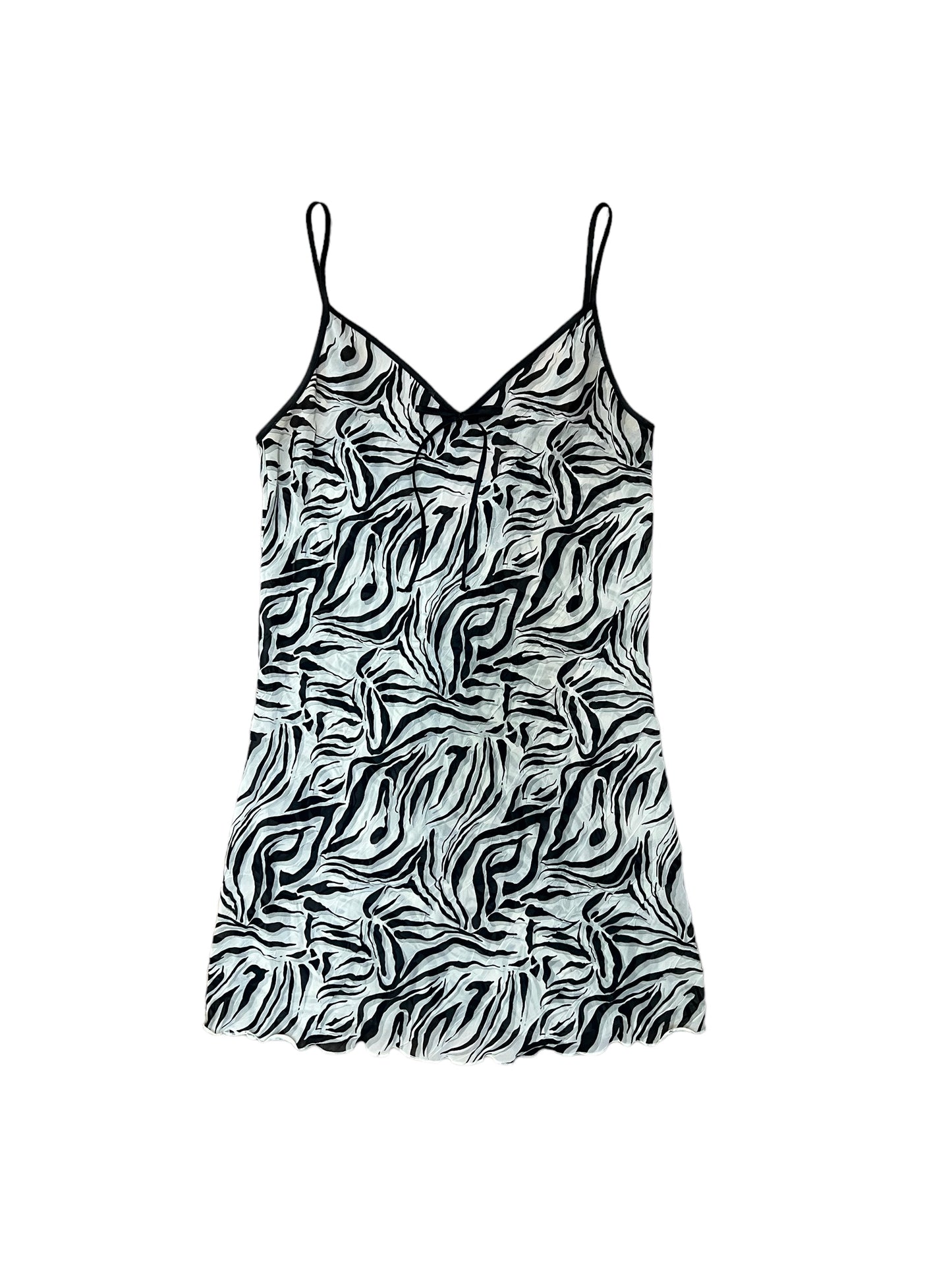 2000 Zebra Slip Dress