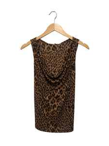 Leopard Cowl Neck Shirt