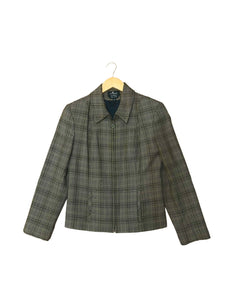 Plaid Zip Up Jacket